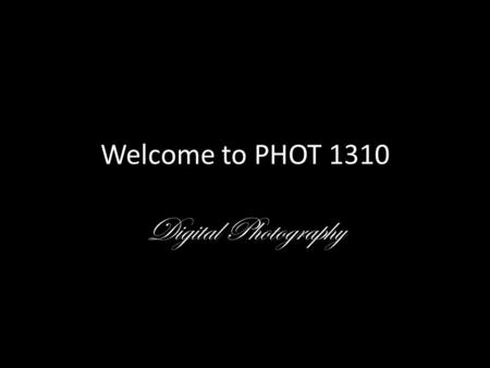 Welcome to PHOT 1310 Digital Photography. Tamika looks out a bus window. Her life revolves around her mother's drug abuse. This year, Tamika has lived.