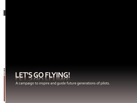 A campaign to inspire and guide future generations of pilots.