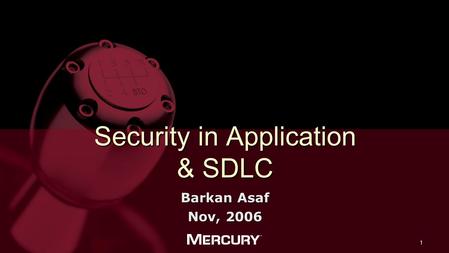 Security in Application & SDLC