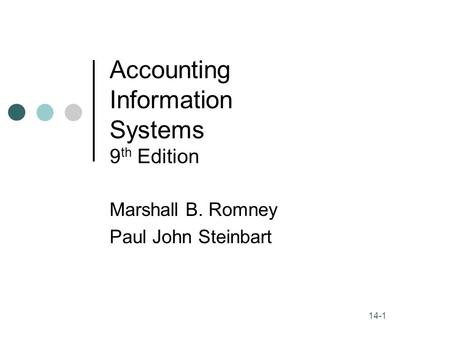 Accounting Information Systems 9th Edition