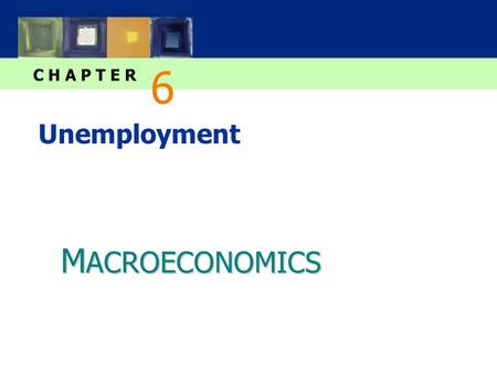 M ACROECONOMICS C H A P T E R Unemployment 6. slide 1 CHAPTER 6 Unemployment In this chapter, you will learn… …about the natural rate of unemployment: