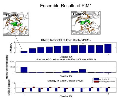 Ensemble Results of PIM1 PIM1-15-6 PIM1-77-5. Ensemble Results of GSK3 GSK3-79-2 GSK3-63-18 GSK3-59-2.