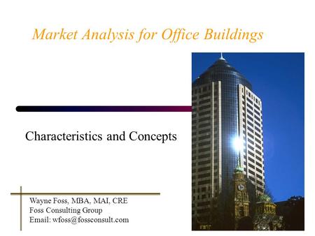 Market Analysis for Office Buildings