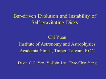 Bar-driven Evolution and Instability of Self-gravitating Disks