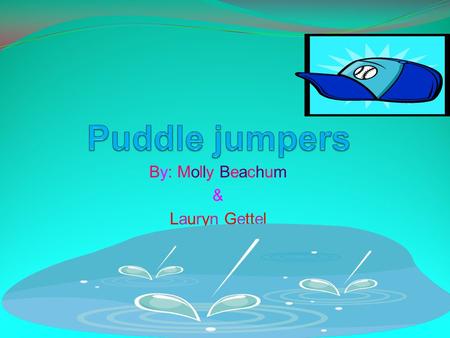 By: Molly Beachum & Lauryn Gettel. The characters Puddle Jumpers- a small elf-like creature, about the size of a ruler, that can jump into a puddle. When.