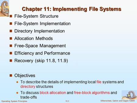 Chapter 11: Implementing File Systems