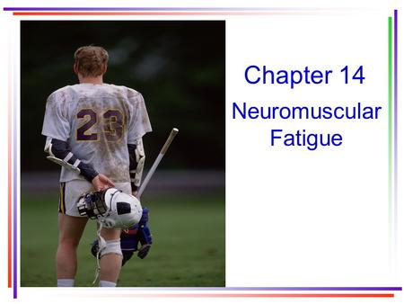 Chapter 14 Neuromuscular Fatigue. What is neuromuscular fatigue? A temporary decrease in muscular performance seen as a failure to maintain or develop.