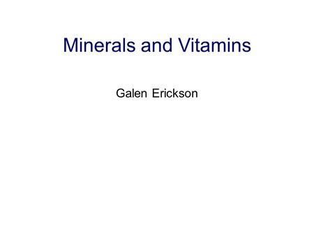 Minerals and Vitamins Galen Erickson. Calcium and Phosphorus Chapter 5, 96 NRC pp 54-74 Brief metabolism Importance Ca:P ratios Requirements, sources.