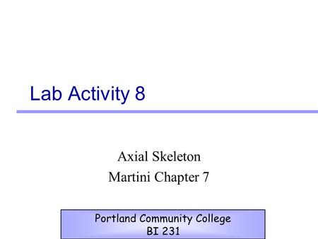Axial Skeleton Martini Chapter 7