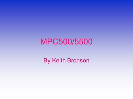MPC500/5500 By Keith Bronson. Specifications 32 bit PowerPC chip. 50-150 Mhz. Memory Management Unit that contains a 24 entry buffer. 2 Mb on-chip flash.