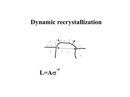 L=A  -r Dynamic recrystallization. Some Applications Dewatering due to partial melting and the lithosphere-asthenosphere structure (Karato.