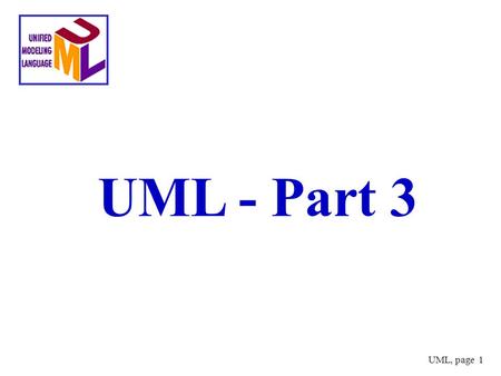 UML - Part 3.