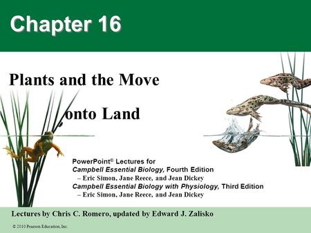 Plants and the Move onto Land