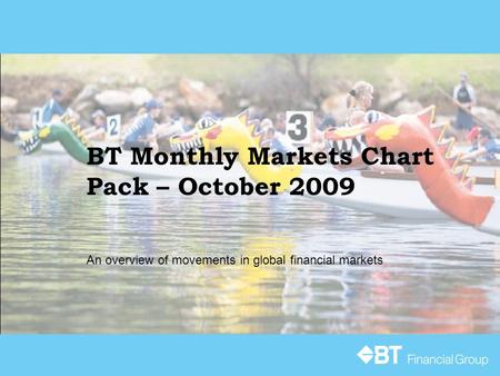 BT Monthly Markets Chart Pack – October 2009 An overview of movements in global financial markets.