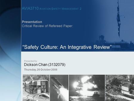 “Safety Culture: An Integrative Review”