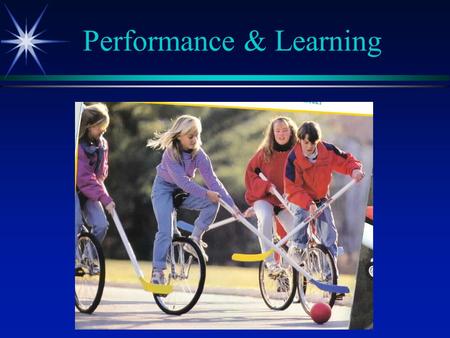 Performance & Learning. Performance  Observable behavior  Execution of specific skill at specific time in specific situation.