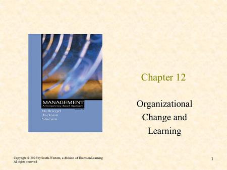 Organizational Change and Learning