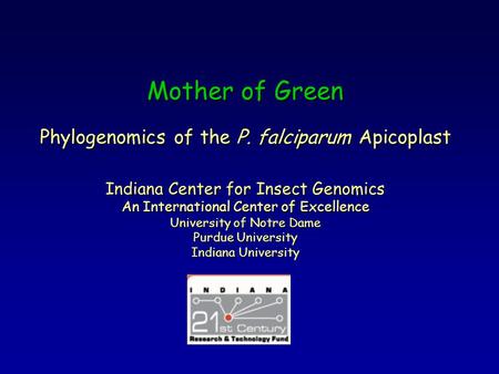 Mother of Green Phylogenomics of the P