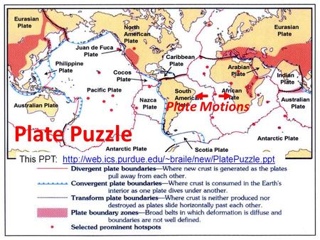 Plate Puzzle Plate Motions This PPT: