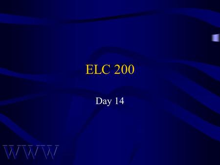ELC 200 Day 14. Chapter 9 Website Evaluation & Usability Testing.