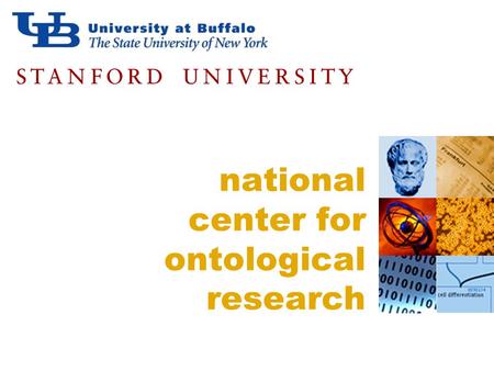 National center for ontological research.  Part One: The History of NCOR and ECOR Part Two: How to Establish JCOR: The Japanese Consortium.