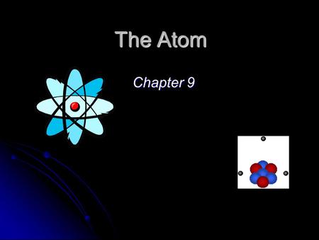 The Atom Chapter 9. Homework Assignment Chap 9 Review Questions (p 187): 1 – 22 Multiple Choice Questions: 1 - 3.