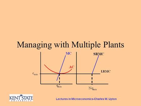 Lectures in Microeconomics-Charles W. Upton Managing with Multiple Plants.