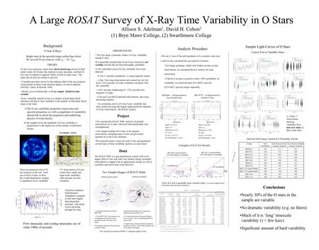Cumulative  Deviation of data & model scaled  to 0.3  99%  90%  95% HD 36861J (rp200200a01) 0.829 Probability of Variability A Large ROSAT Survey.
