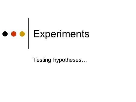 Experiments Testing hypotheses…. Agenda Homework assignment Review evaluation planning Observation continued Empirical studies In-class practice.