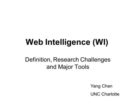 Definition, Research Challenges and Major Tools