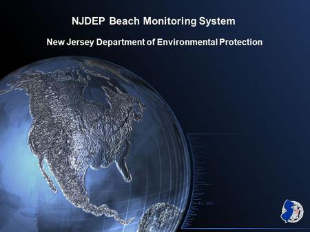 NJDEP Beach Monitoring System New Jersey Department of Environmental Protection.