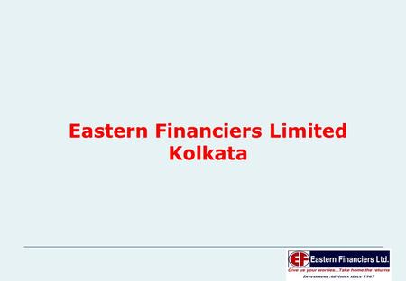 1 Eastern Financiers Limited Kolkata. 2 NIFTY OUT-PERFORMANCE STRATEGY.