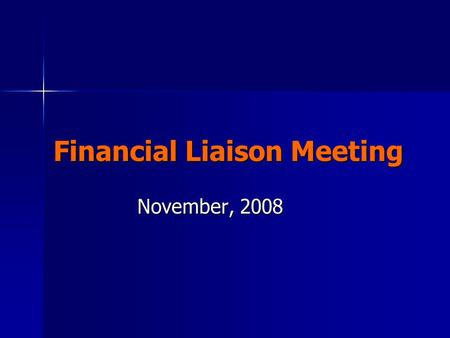 Financial Liaison Meeting November, 2008. Role of the Liaison Be the primary financial contact (connecting link) between the Business Office and the college.