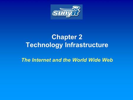 Chapter 2 Technology Infrastructure The Internet and the World Wide Web.
