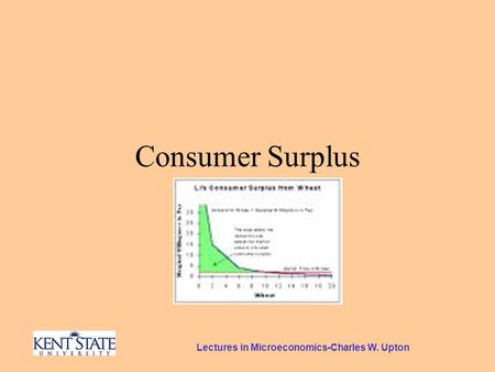 Lectures in Microeconomics-Charles W. Upton Consumer Surplus.