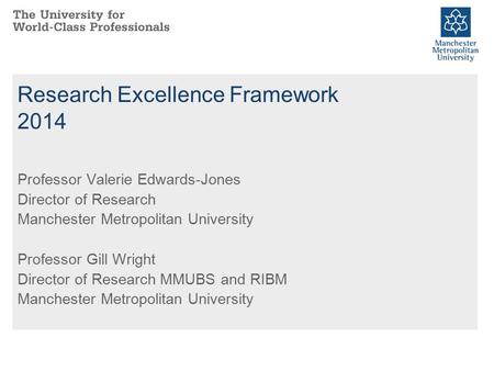 Research Excellence Framework 2014