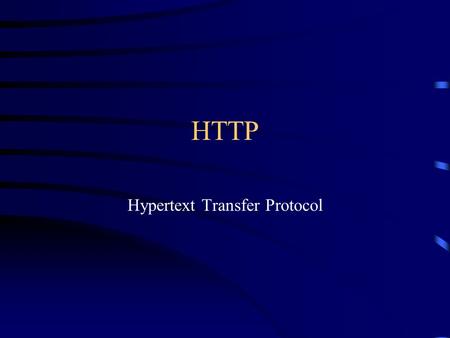 HTTP Hypertext Transfer Protocol. HTTP messages HTTP is the language that web clients and web servers use to talk to each other –HTTP is largely “under.
