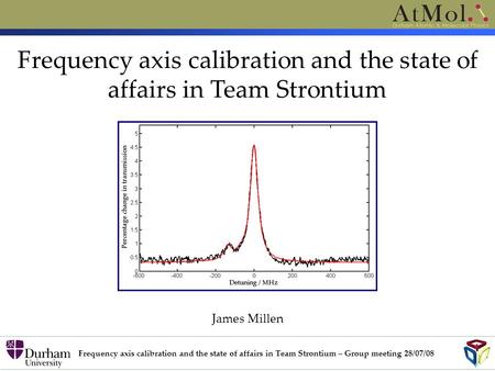 Frequency axis calibration and the state of affairs in Team Strontium