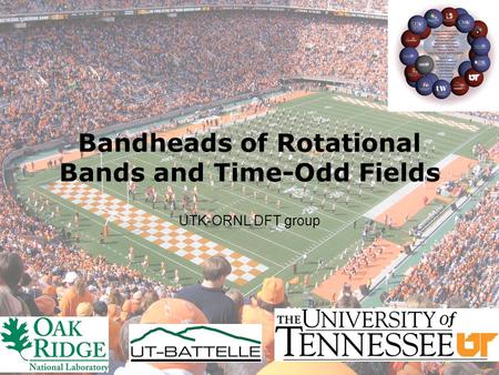 Bandheads of Rotational Bands and Time-Odd Fields UTK-ORNL DFT group.