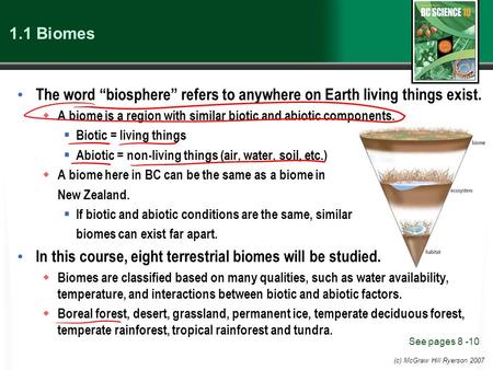 The word “biosphere” refers to anywhere on Earth living things exist.