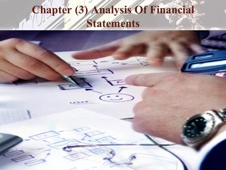 Chapter (3) Analysis Of Financial Statements
