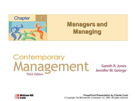 Managers and Managing 1 Chapter