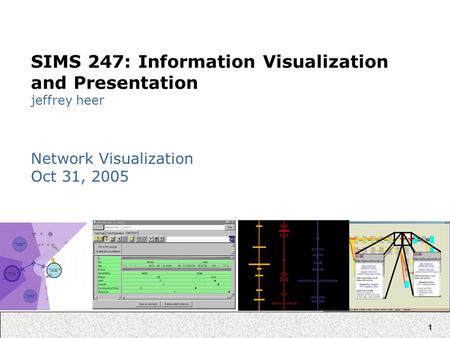 SIMS 247: Information Visualization and Presentation jeffrey heer