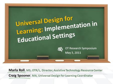 Universal Design for Learning: Implementation in Educational Settings