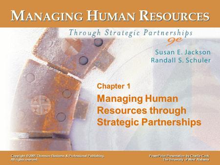 Managing Human Resources through Strategic Partnerships