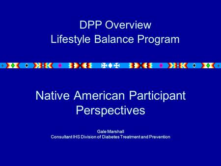 DPP Overview Lifestyle Balance Program