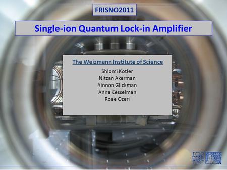Single-ion Quantum Lock-in Amplifier