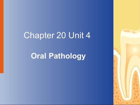 Chapter 20 Unit 4 Oral Pathology