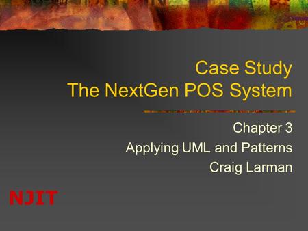Case Study The NextGen POS System