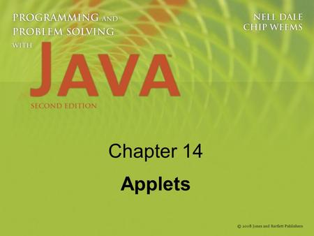 Chapter 14 Applets. 2 Knowledge Goals Understand the differing roles of applications and applets Understand how a browser operates Understand the role.